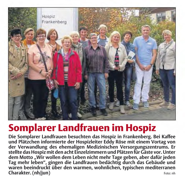 Somplarer Landfrauen im Hospiz