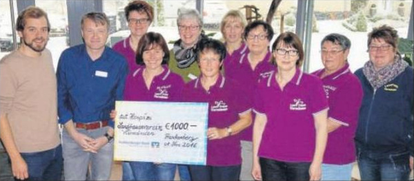 1000 Euro für Stationäres Hospiz Frankenberg