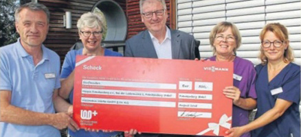 Viessmann spendet 500 Euro für das Frankenberger Hospiz